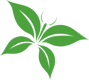 Tahanan sa Isok hotel logo, plant in shape of butterfly